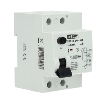 EMAT differentieelschakelaar 2-polig 40A 30mA type B (85002010)