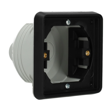 Niko Hydro waterdicht inbouwdoos enkelvoudig - zwart (761-73000)