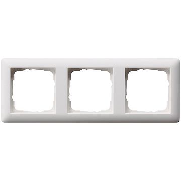 Gira afdekplaat stopcontact 3-voudig - standaard 55 zuiver wit mat (021304)