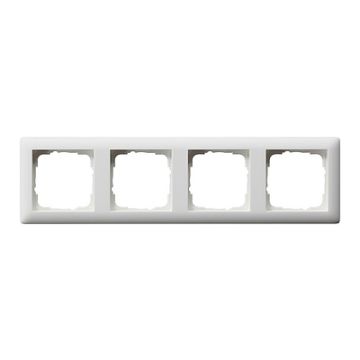 Gira afdekplaat stopcontact 4-voudig - standaard 55 zuiver wit mat (021404)