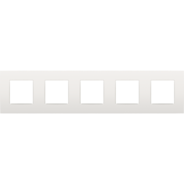 Niko afdekplaat 5 horizontaal/verticaal - 71mm centerafstand - Intense White (120-76005)
