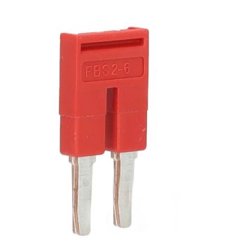 Phoenix Contact doorverbindingsbrug voor rijgklem 2-polig 62 mm - rood (FBS 2-6) per 50 stuks