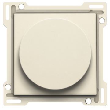 Niko centraalplaat voor draaiknopdimmer of extensie - Pure Steel White (154-31003)