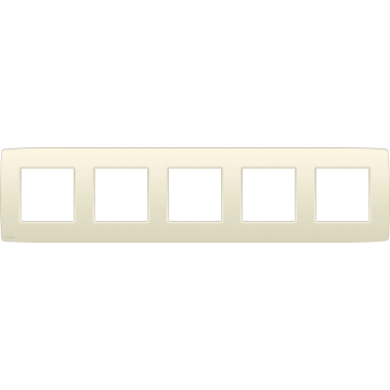 Niko vijfvoudige afdekplaat 71mm centerafstand - Original Cream (100-76005)