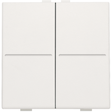 Niko afwerkingsset voor draadloze schakelaar met 4 toetsen - Original White (101-00007)