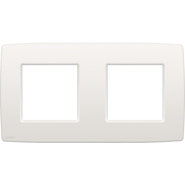 Niko tweevoudige afdekplaat 71mm centerafstand - Original White (101-76800)