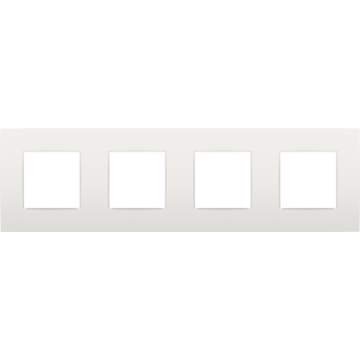 Niko afdekplaat 4 horizontaal/verticaal - 71mm centerafstand - Intense White (120-76400)