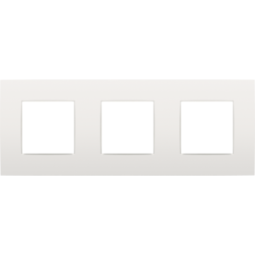 Niko afdekplaat 3 horizontaal/verticaal - 71mm centerafstand - Intense White (120-76700)