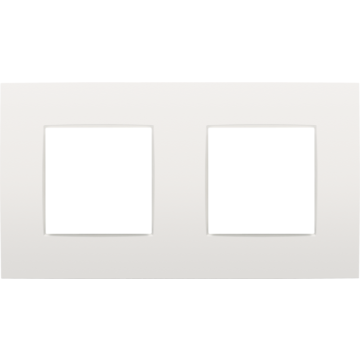 Niko tweevoudige afdekplaat 71mm centerafstand - Intense White (120-76800)