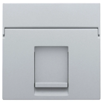 Niko centraalplaat voor enkelvoudige UTP/STP data contactdoos - Intense Sterling (121-65100)