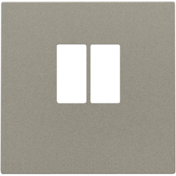 Niko centraalplaat voor enkelvoudige luidsprekeraansluiting - Intense Bronze (123-69801)