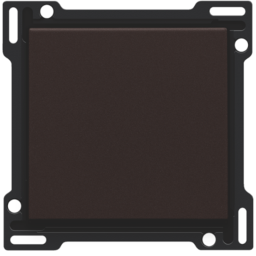 Niko schakelwip  enkelvoudig dark brown coated (124-61105)