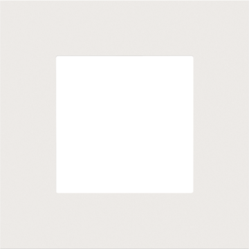 Niko enkelvoudige afdekplaat - Pure Steel White (154-76100)