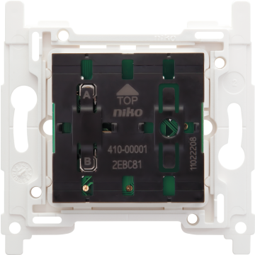 Niko sokkels draadloze schakelaar met 2 toetsen (op batterij) Easywave (410-00001)