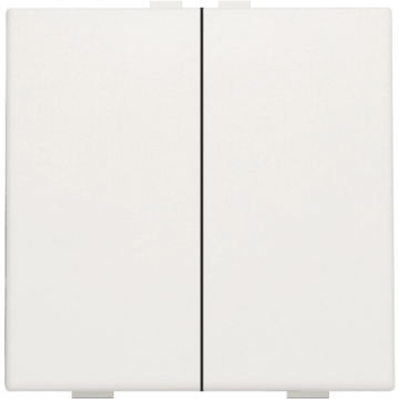 Niko bedieningstoets 2-voudig - Home Control wit (101-51002)