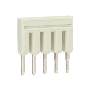 Wago kambrug 5-voudig 25A rastermaat 5,2 mm grijs (2002-405)