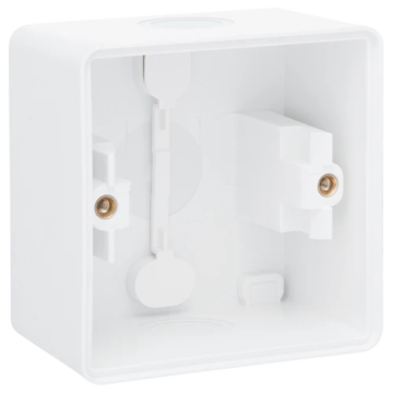 Niko Hydro waterdicht enkelvoudige opbouwdoos leeg met 2x membraam ingang - wit (701-83101)