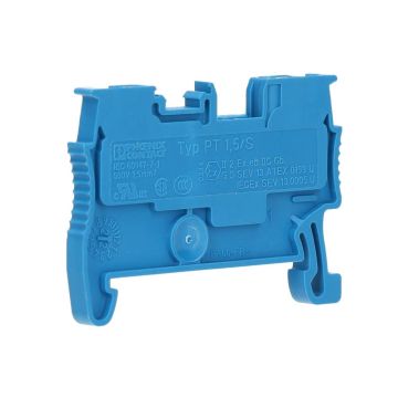 Phoenix Contact rijgklem met push-in aansluiting 1.5 mm2 - blauw  50stuks (PT 1.5/S BU)