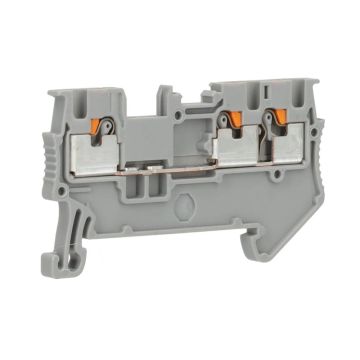 Phoenix Contact twin rijgklem met push-in aansluiting 1,5 mm² - grijs (PT 1,5/S-TWIN)