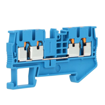 Phoenix Contact rijgklem 4 klemposities met push-in aansluiting 4 mm² - blauw (PT 4-QUATTRO BU)