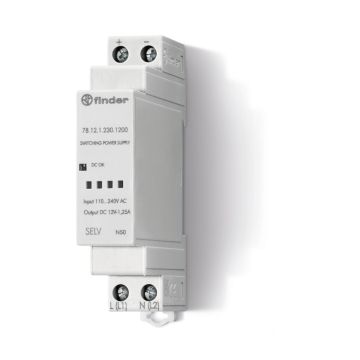 Finder DIN-rail voeding 12VDC 1A (78.12.1.230.1200)