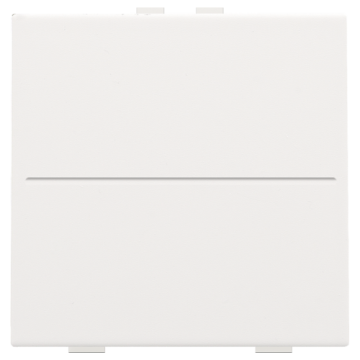 Niko afwerkingsset voor draadloze schakelaar met 2 toetsen - Pure Steel White (154-00001)