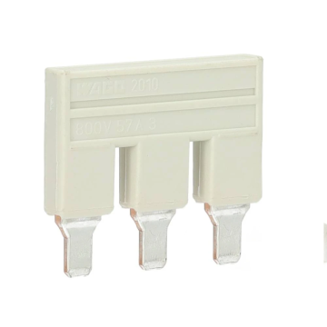 Wago kambrug 3-voudig 57A rastermaat 10 mm grijs (2010-403)