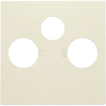 Niko centraalplaat coaxaansluitingen TV/FM/SAT (100-69551)