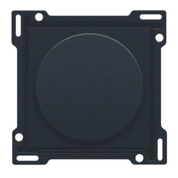 Niko centraalplaat voor draaiknopdimmer voor systemen met 1-10V stroomsturing - Pure Steel Black (161-31000)