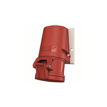 Mennekes CEE stopcontact schroefklem 5-polig 400V 6H 16A IP44 (27004)