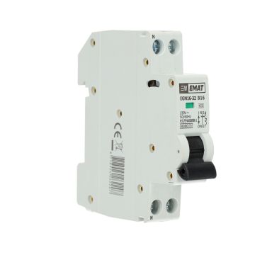EMAT installatieautomaat 1-polig+nul 16A B-curve (85001004)