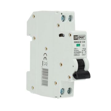 EMAT automaat 1-polig+nul 16A C-curve (85001005)
