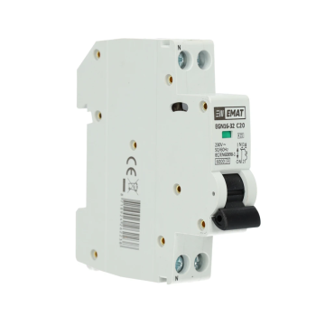 EMAT automaat 1-polig+nul 20A C-curve (85001007)