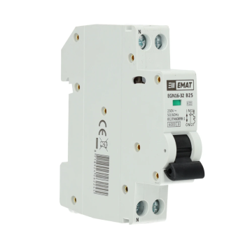 EMAT automaat 1-polig+nul 25A B-curve (85001008)