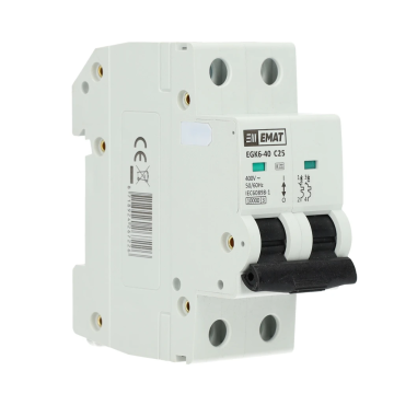 EMAT automaat 2-polig 25A C-curve (85001019)
