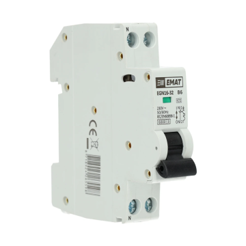 EMAT automaat 1-polig+nul 6A B-curve (85001000)