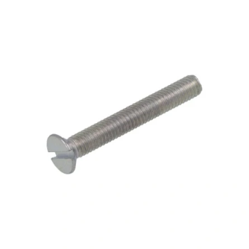 Hoenderdaal metaalschroef M3x50mm sleuf verzinkt platte kop DIN963 voldraad - 200 stuks (1601.01.13901)