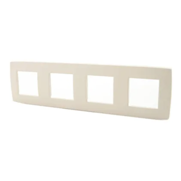 Niko afdekplaat 4 horizontaal/verticaal - 71mm centerafstand - Original Cream (100-76400)