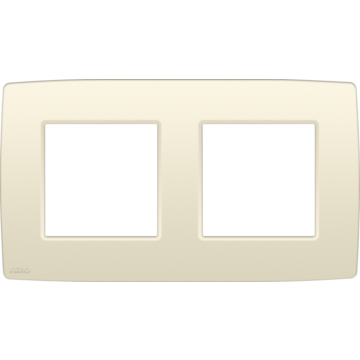 Niko tweevoudige afdekplaat 71mm centerafstand - Original Cream (100-76800)