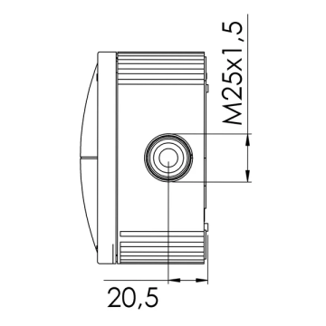 Wiska kabeldoos 10-voudige invoer IP67 - grijs (10060531)