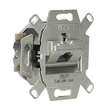 Universele data wandcontactdoos UAE inbouw basiselement UTP 1-voudig Cat6A (39070)