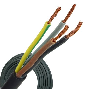 Neopreen kabel H05RR-F 4x0,75 per rol 100 meter