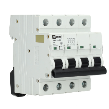 EMAT automaat 3-polig+nul 6A C-curve (85004001)