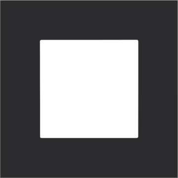 Niko enkelvoudige afdekplaat - Pure Steel Black (161-76100)