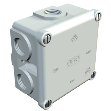 OBO kabeldoos M25 178x144x71 IP54 - lichtgrijs (B 12 M)