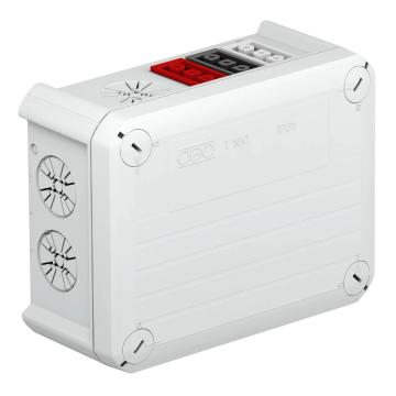 OBO kabelaftakdoos met Wielandconnectoren 150x116x67mm - lichtgrijs (T 100 WB 4s5)