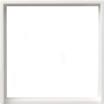 Gira adapterraam vierkant 50x50mm systeem 55 zuiver wit glanzend (28203)