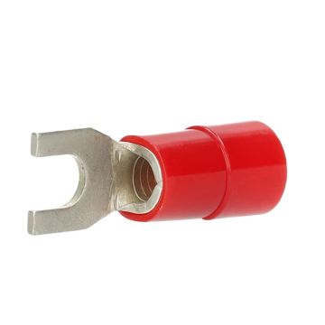 KLEMKO geïsoleerde vorkkabelschoen M3 voor 0,5-1,5 mm² PVC - rood per 100 stuks (100200)