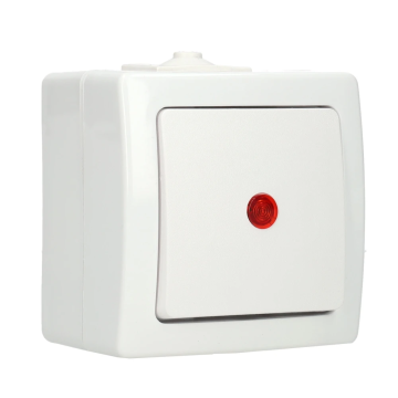 Kopp NAUTIC controleschakelaar IP44 - arctic wit (566602003)