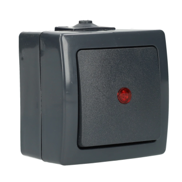 Kopp Nautic controleschakelaar IP44 - antraciet (566615003)